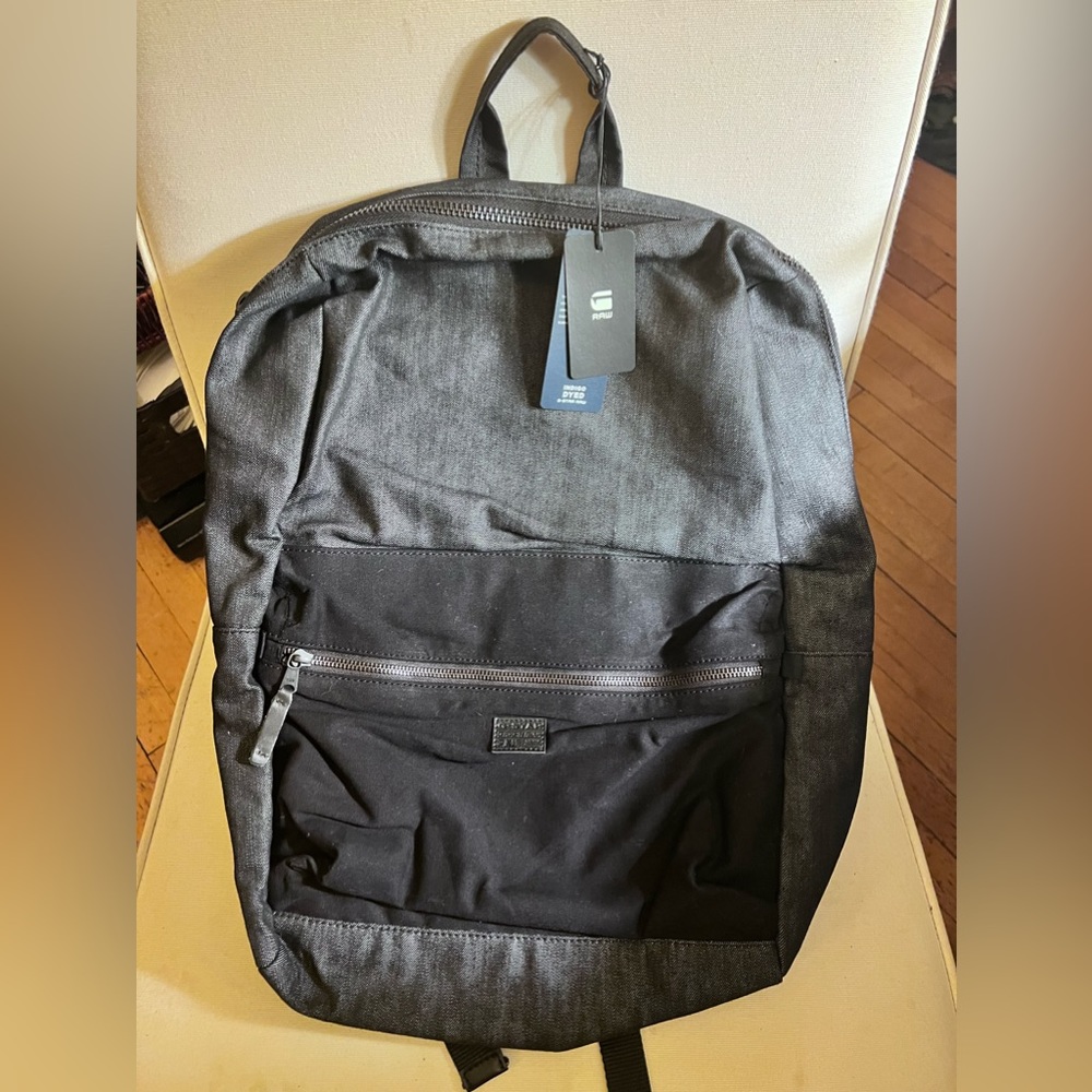 G Star NWT Black denim jeans backpack